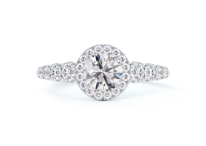 DeBeers Forevermark Diamond Halo Ring