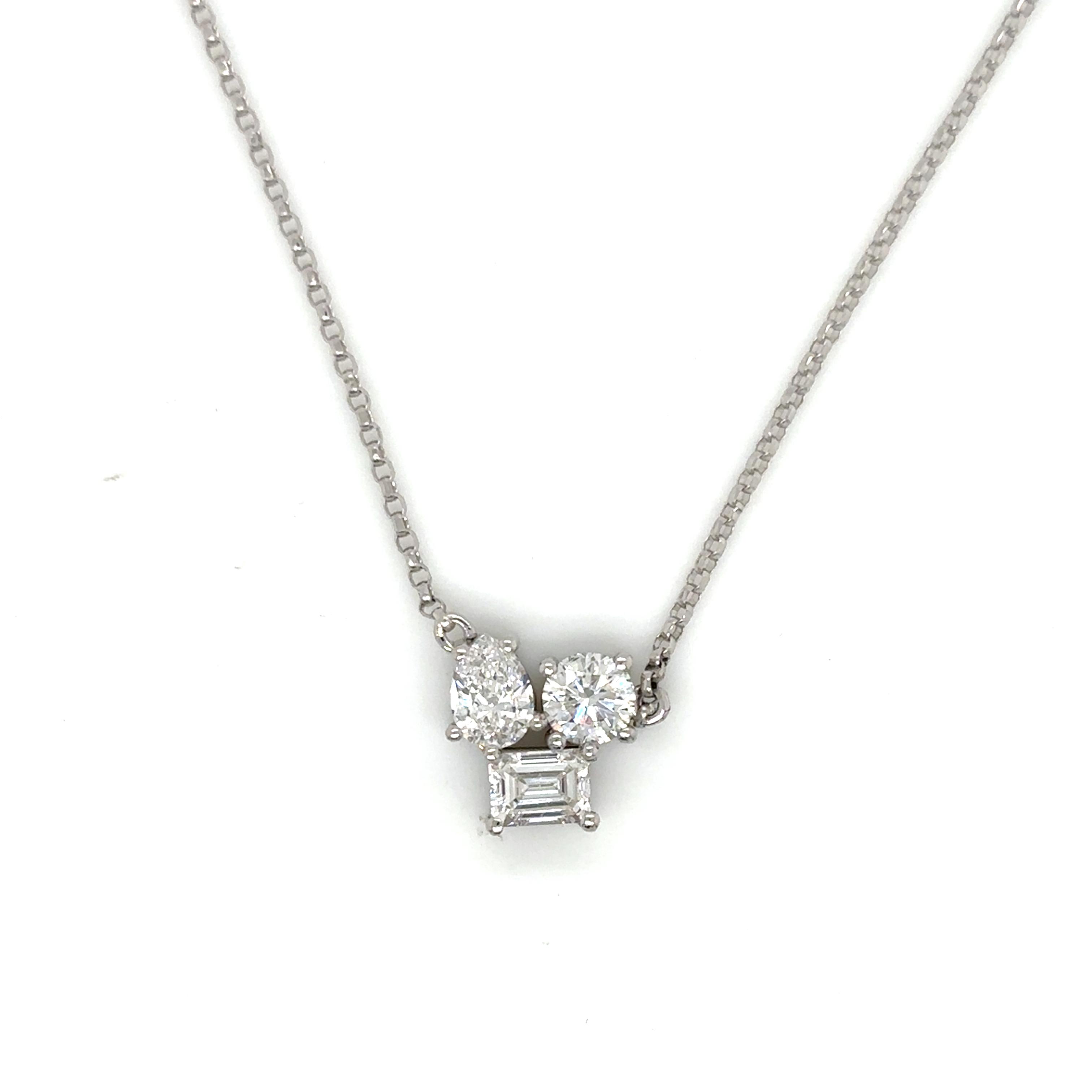 0.85 Total Carat weight Natural Diamond Necklace