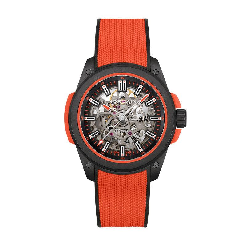 Norqain Wild One Skeleton Coral Red 42mm